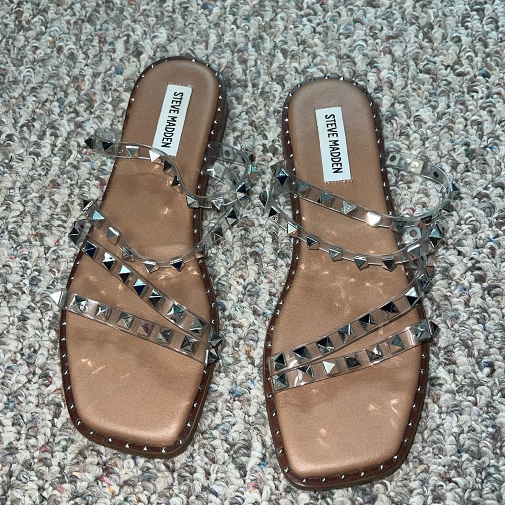 Steve Madden clear slides